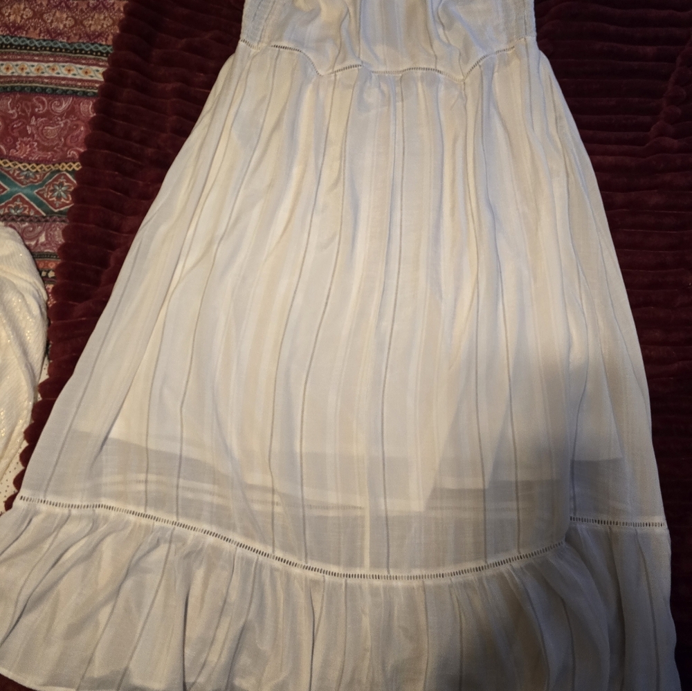 White halter dress